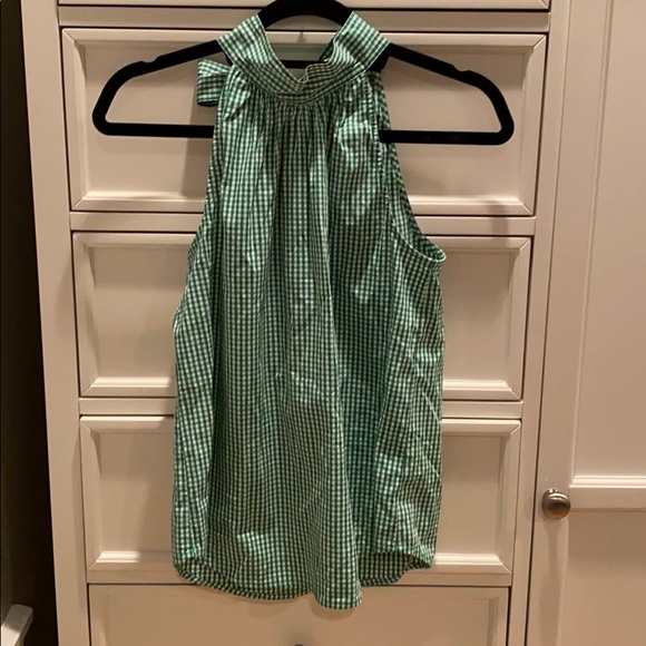 J. Crew Gingham Tie Neck Tank top - Picture 4 of 8